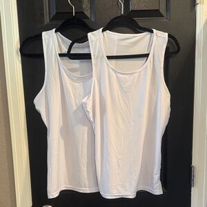 Women's White Tank Top- SET
